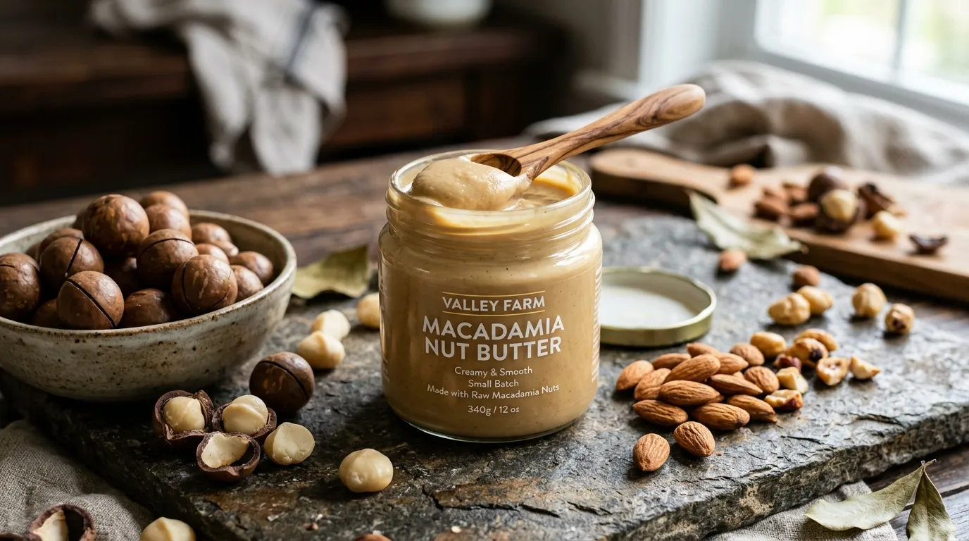 Cremas de macadamia y frutos secos