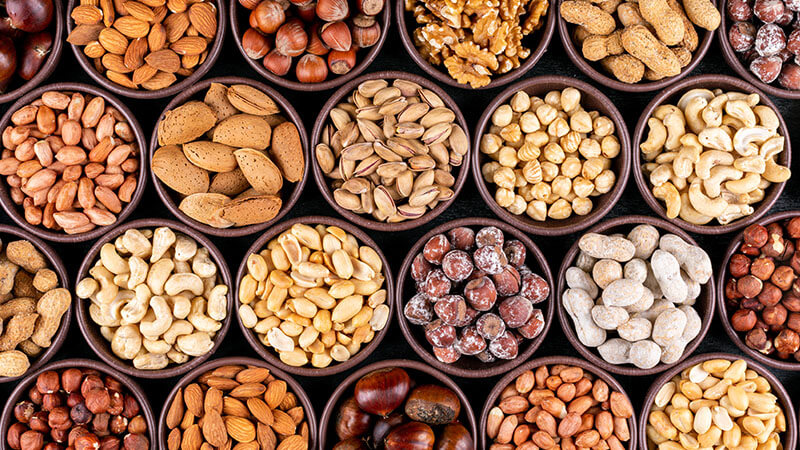 Variedades naturales de frutos secos